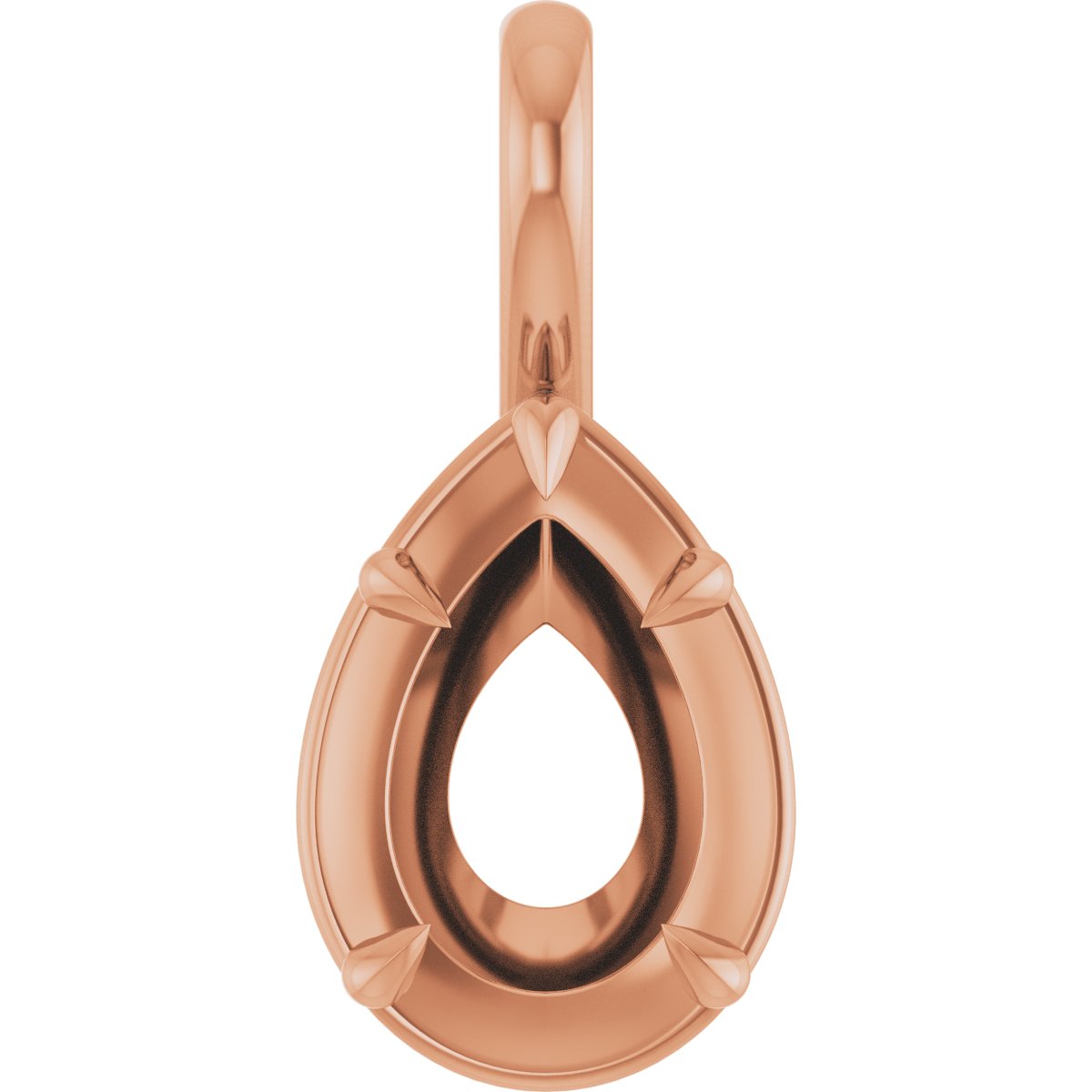Claw-Prong Solitaire Bezel-Style Pendant