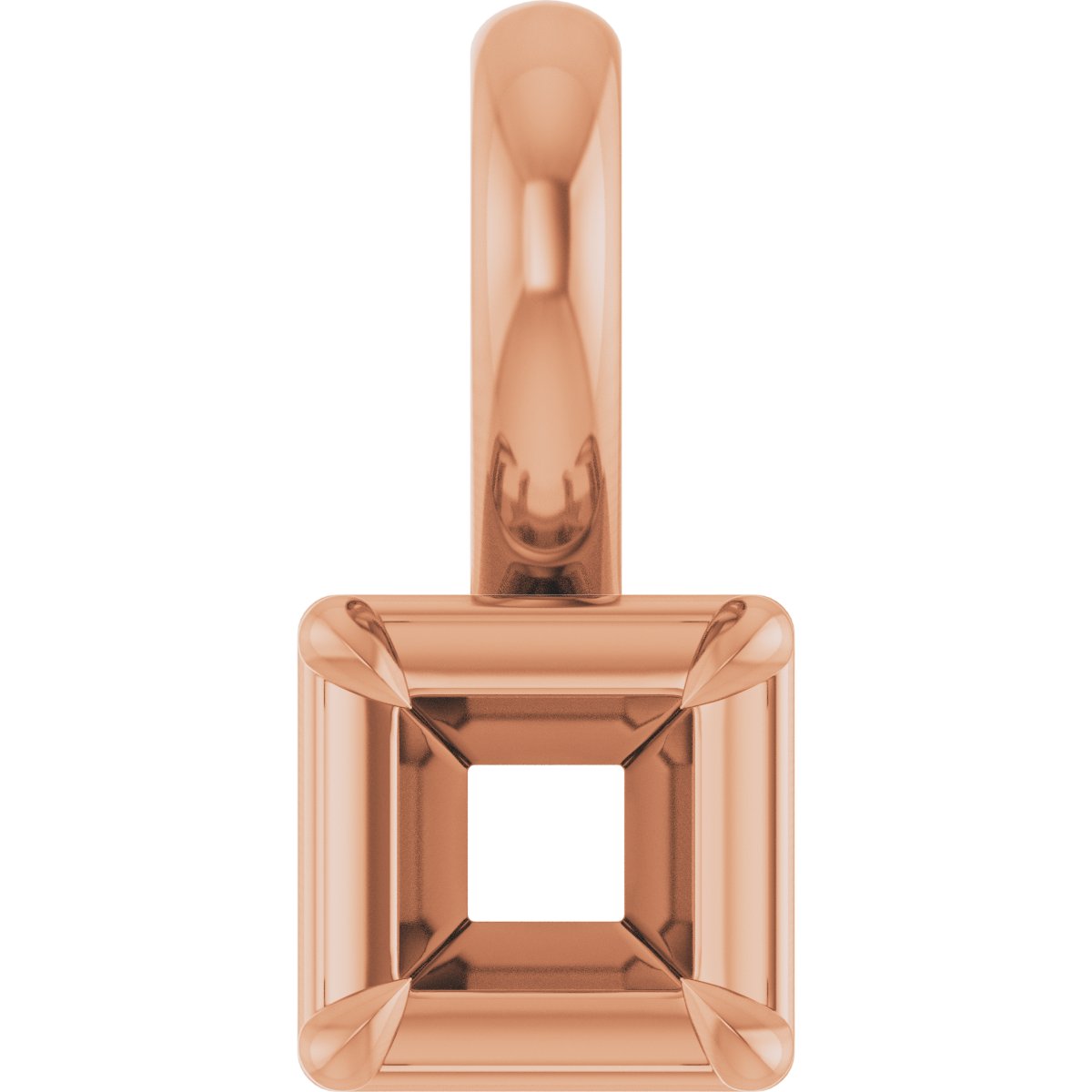 Claw-Prong Solitaire Bezel-Style Pendant