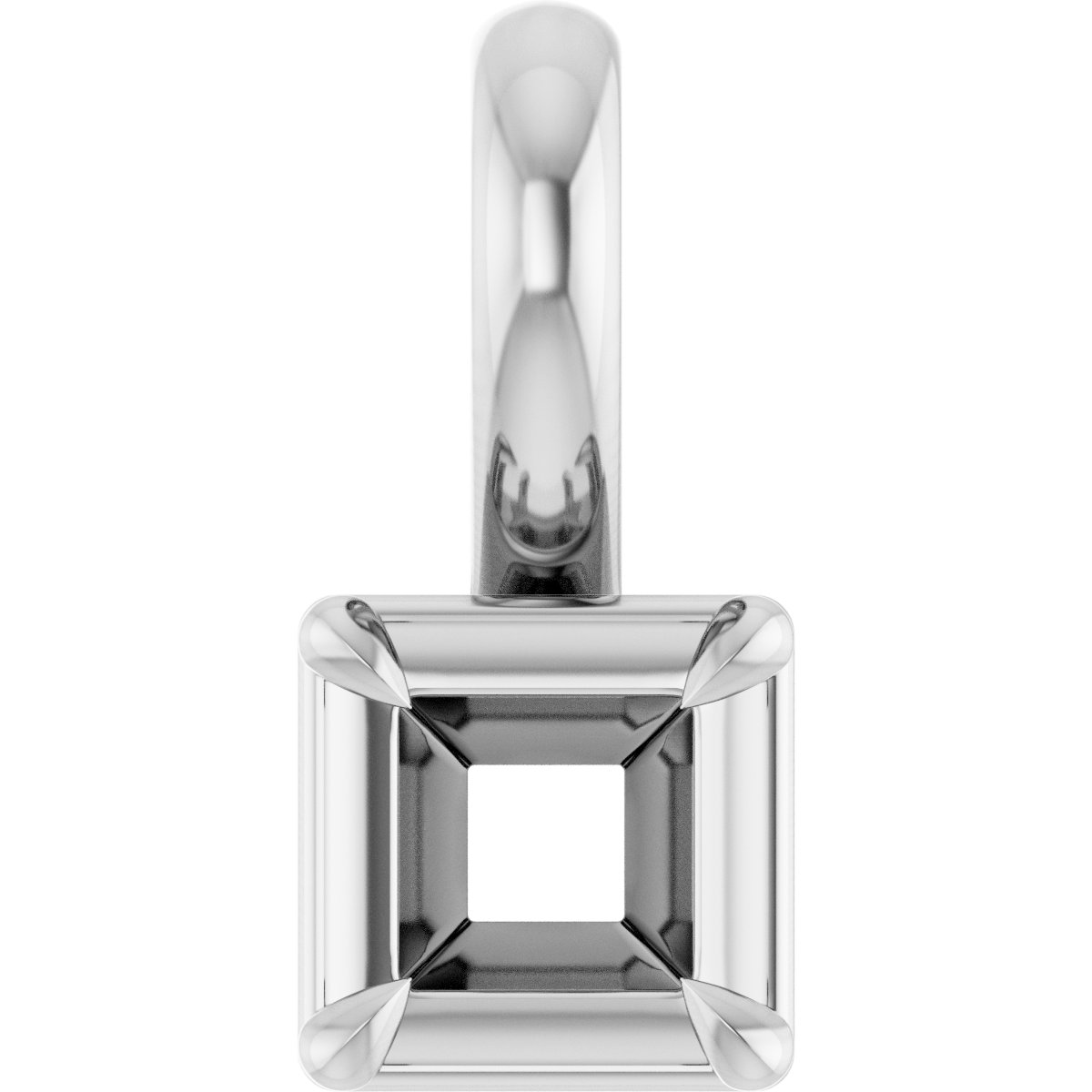 Claw-Prong Solitaire Bezel-Style Pendant