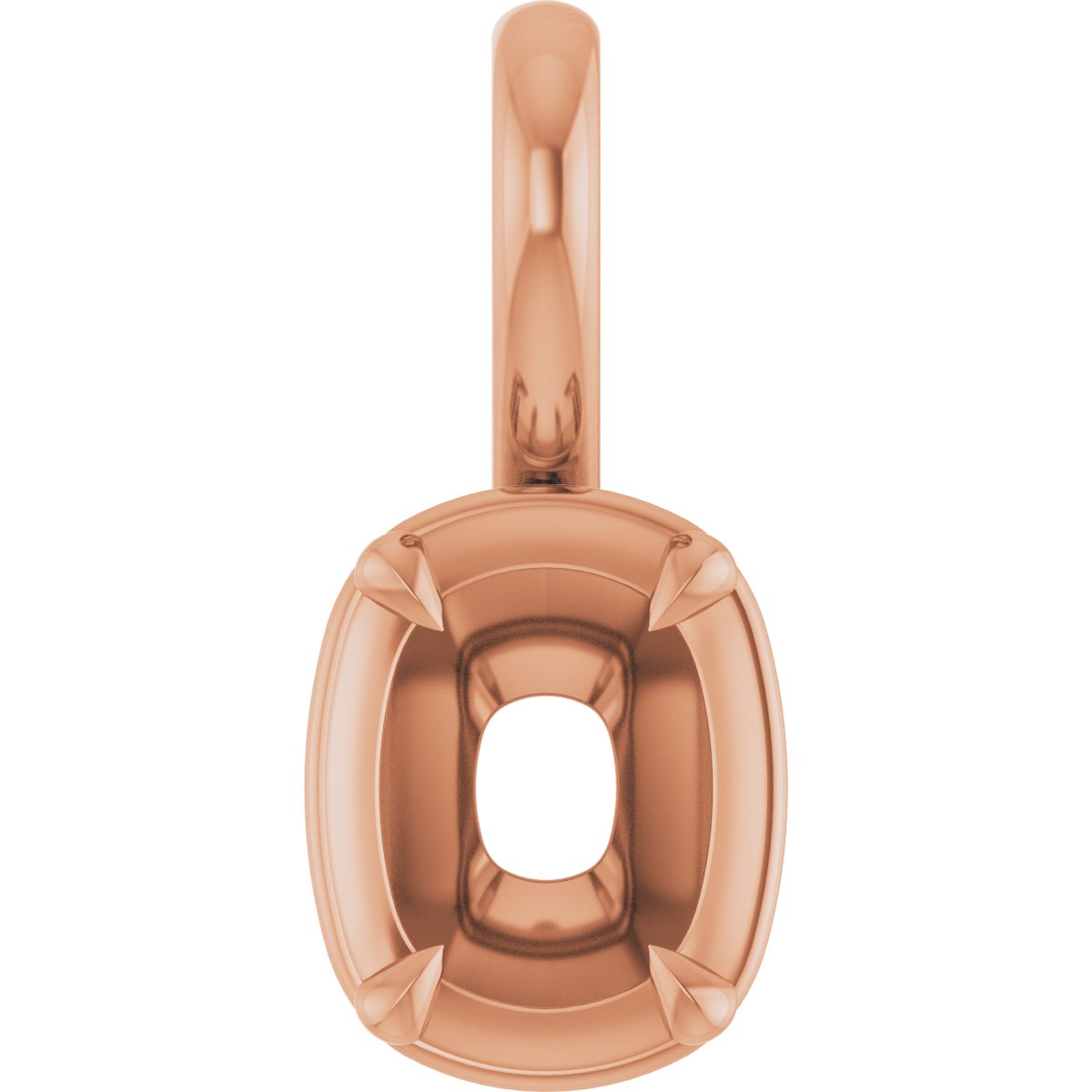 Claw-Prong Solitaire Bezel-Style Pendant