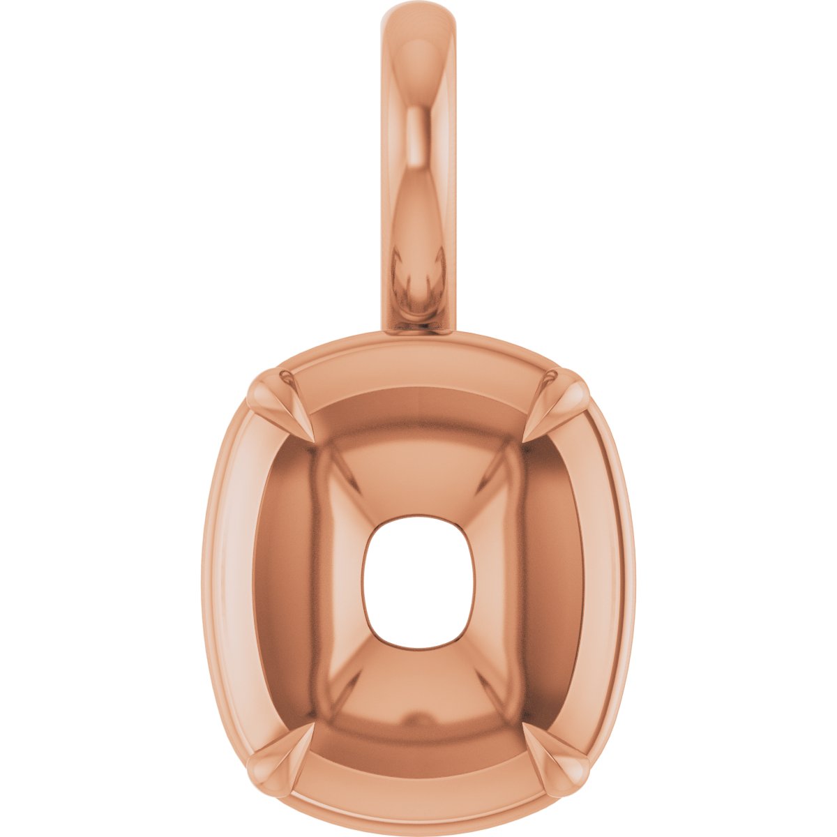 Claw-Prong Solitaire Bezel-Style Pendant