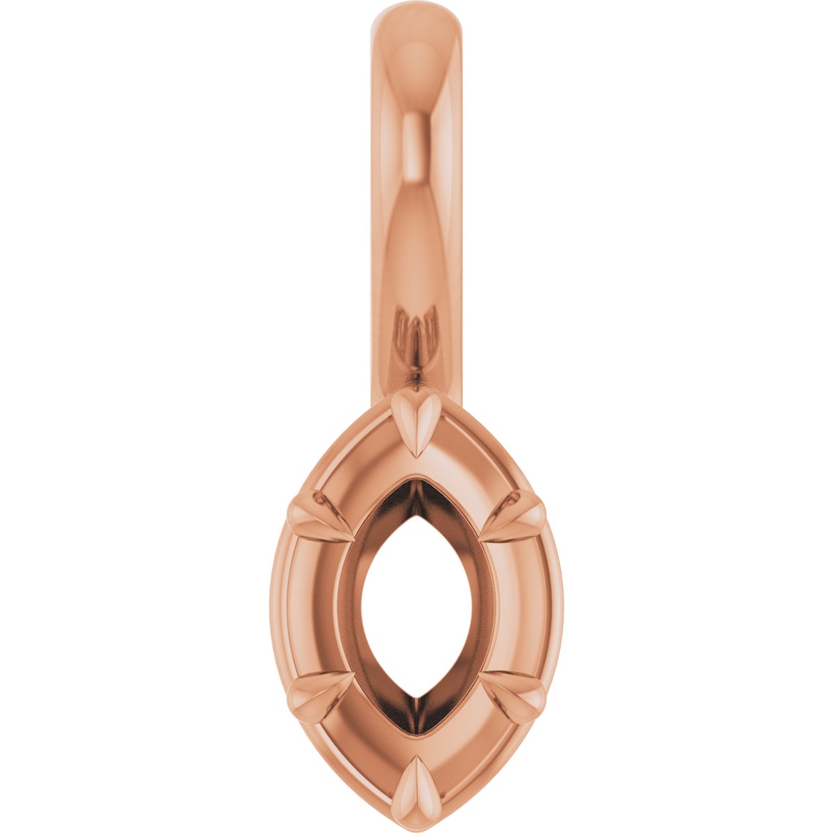 Claw-Prong Solitaire Bezel-Style Pendant