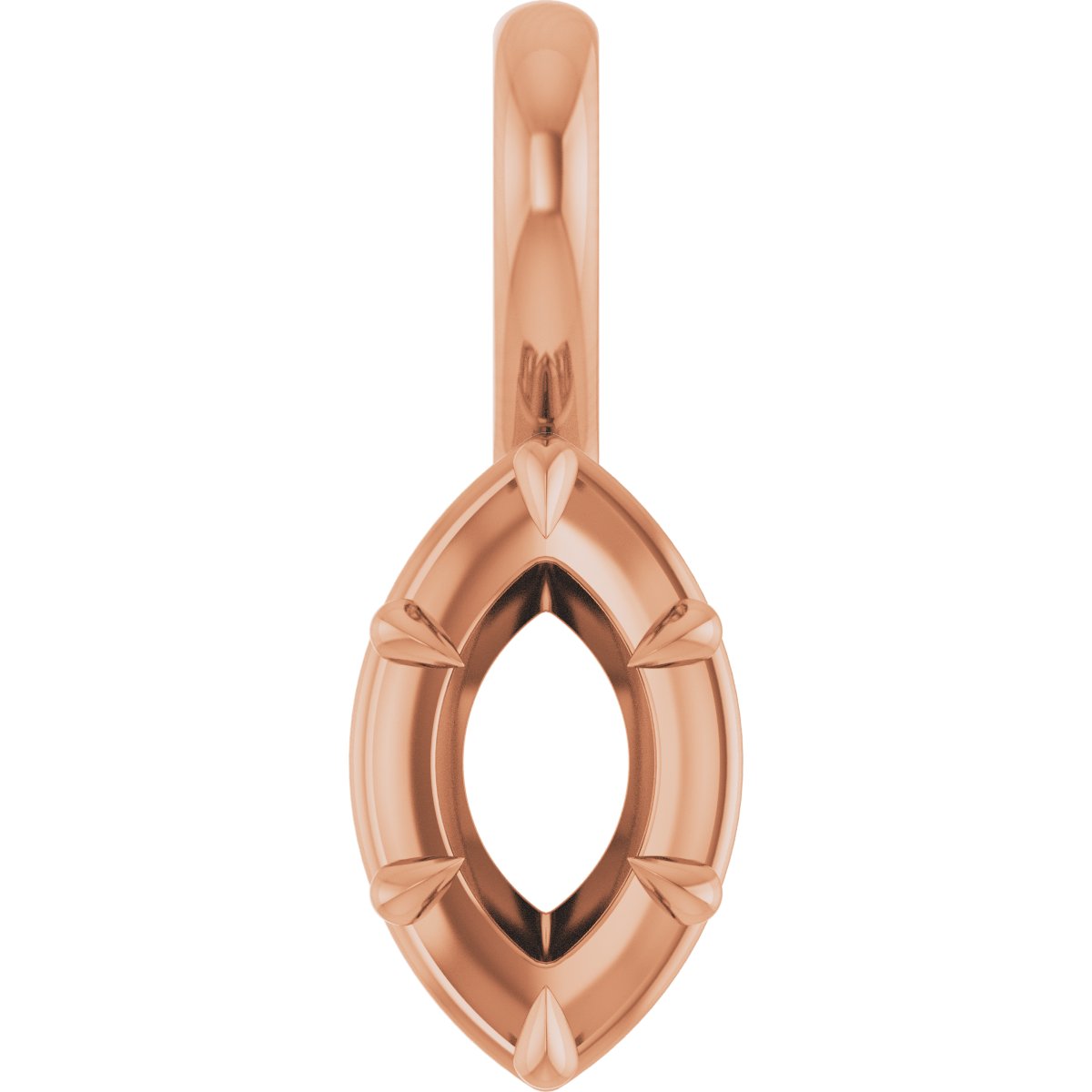 Claw-Prong Solitaire Bezel-Style Pendant