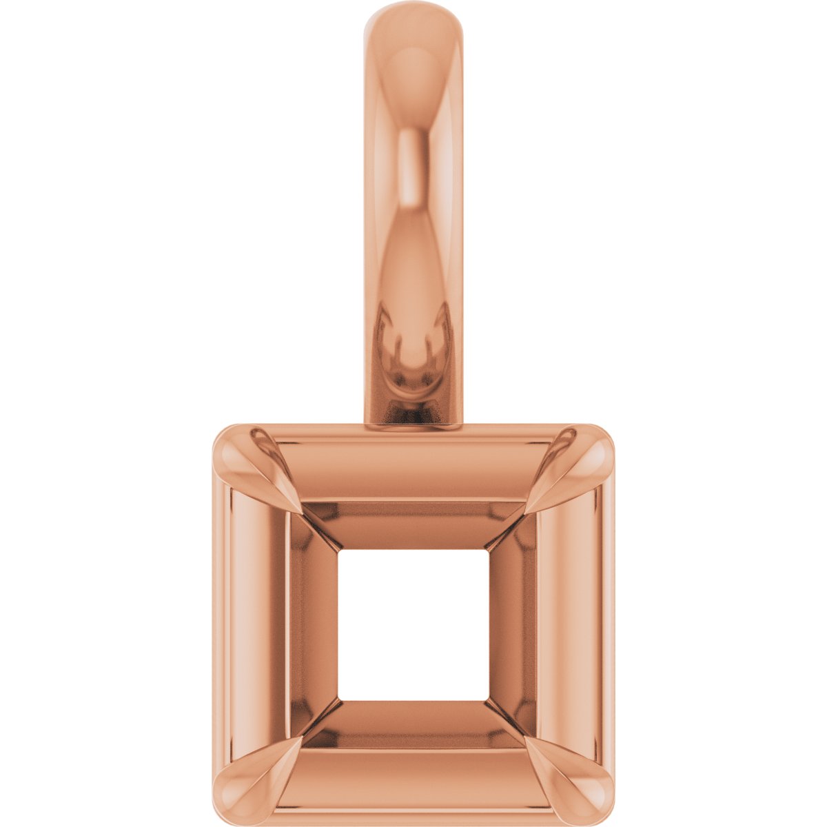 Claw-Prong Solitaire Bezel-Style Pendant