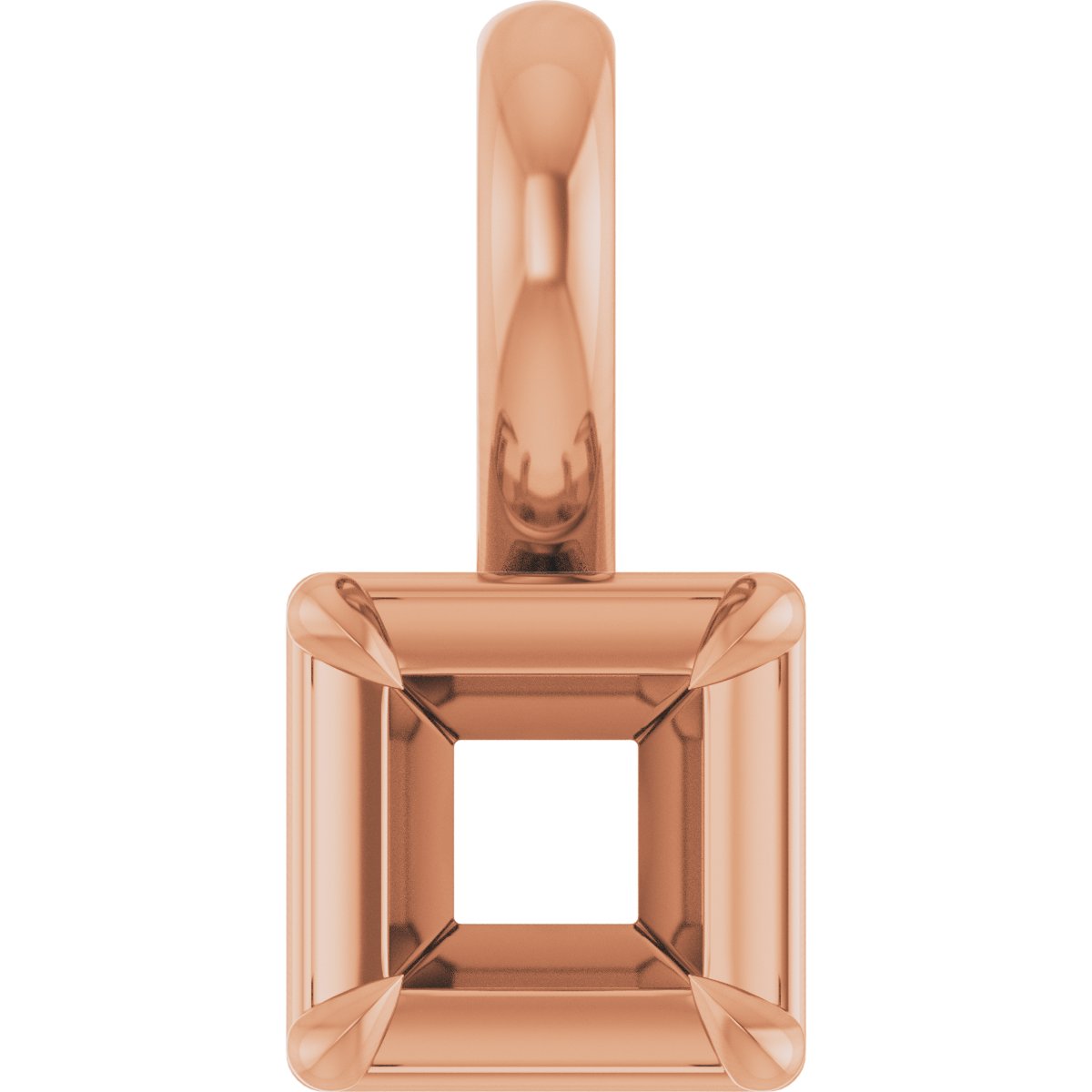 Claw-Prong Solitaire Bezel-Style Pendant