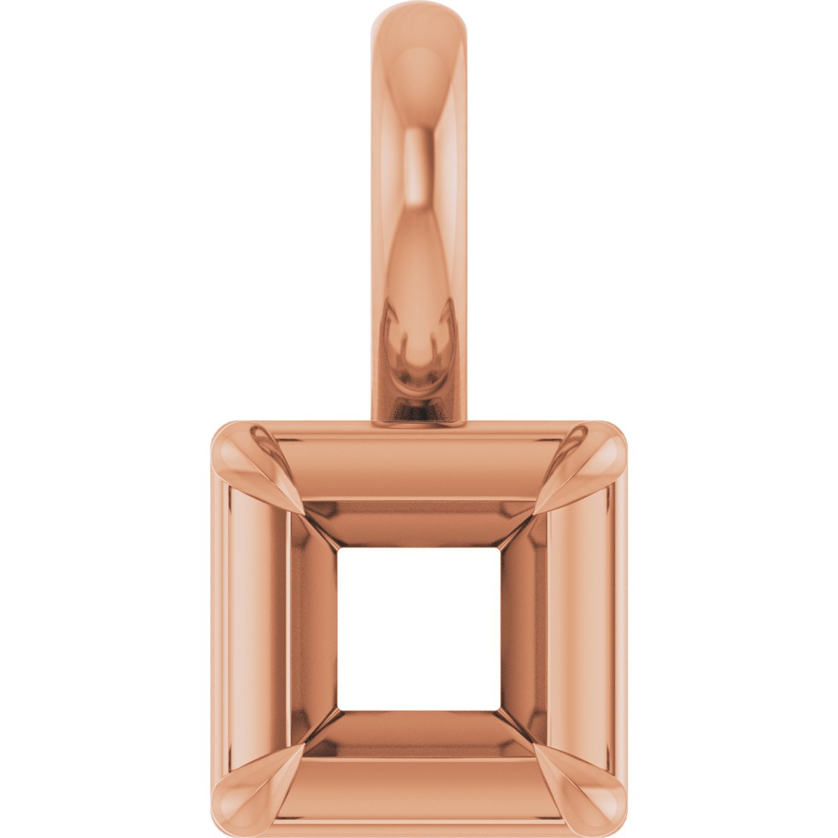 Claw-Prong Solitaire Bezel-Style Pendant
