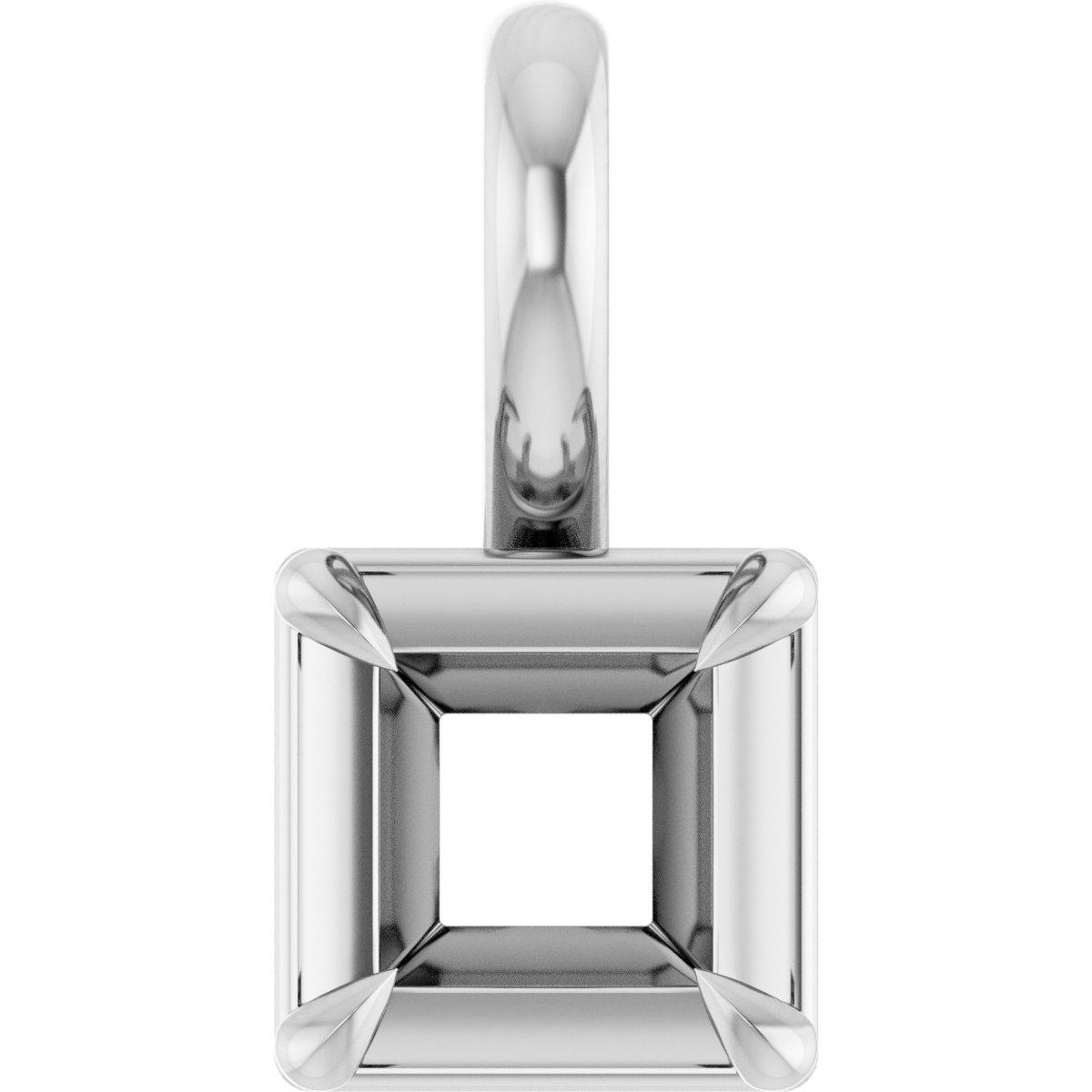 Claw-Prong Solitaire Bezel-Style Pendant