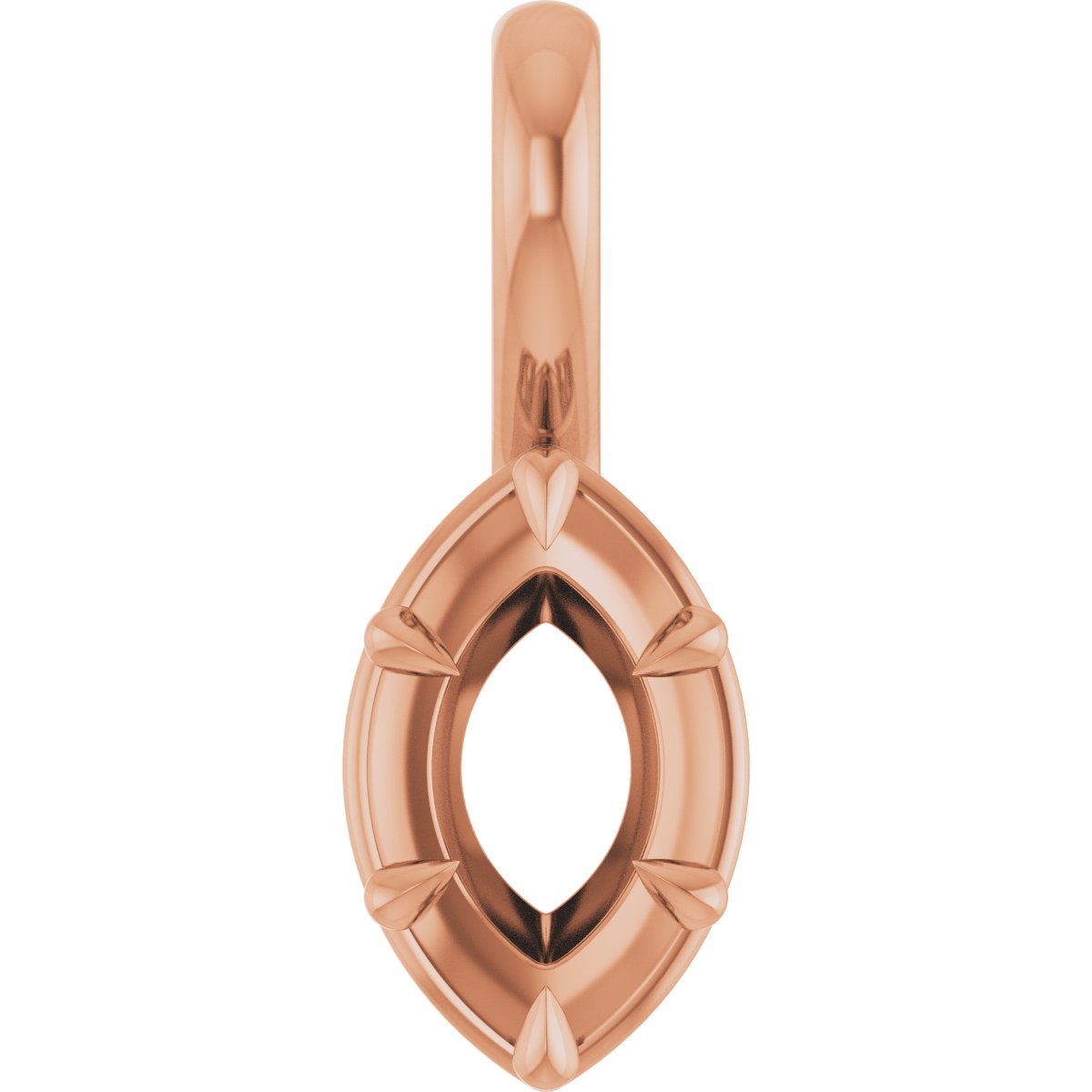 Claw-Prong Solitaire Bezel-Style Pendant
