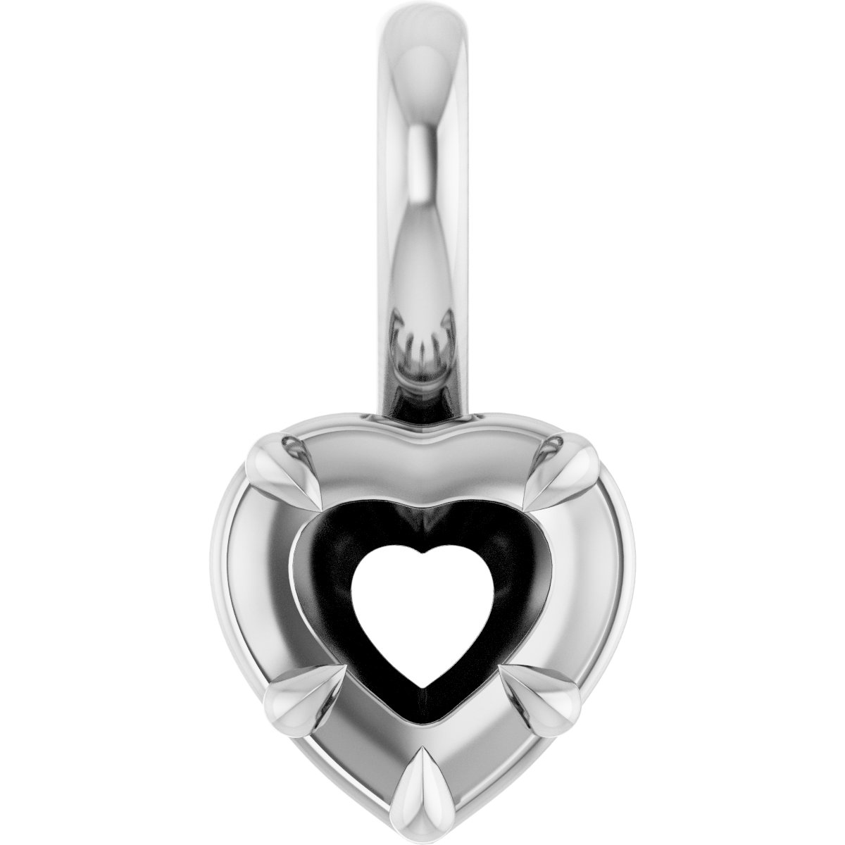 Claw-Prong Solitaire Bezel-Style Pendant