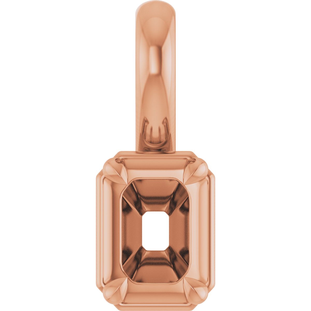 Claw-Prong Solitaire Bezel-Style Pendant
