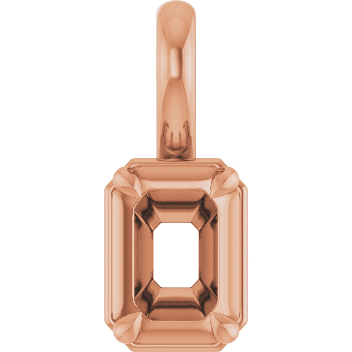 Claw-Prong Solitaire Bezel-Style Pendant