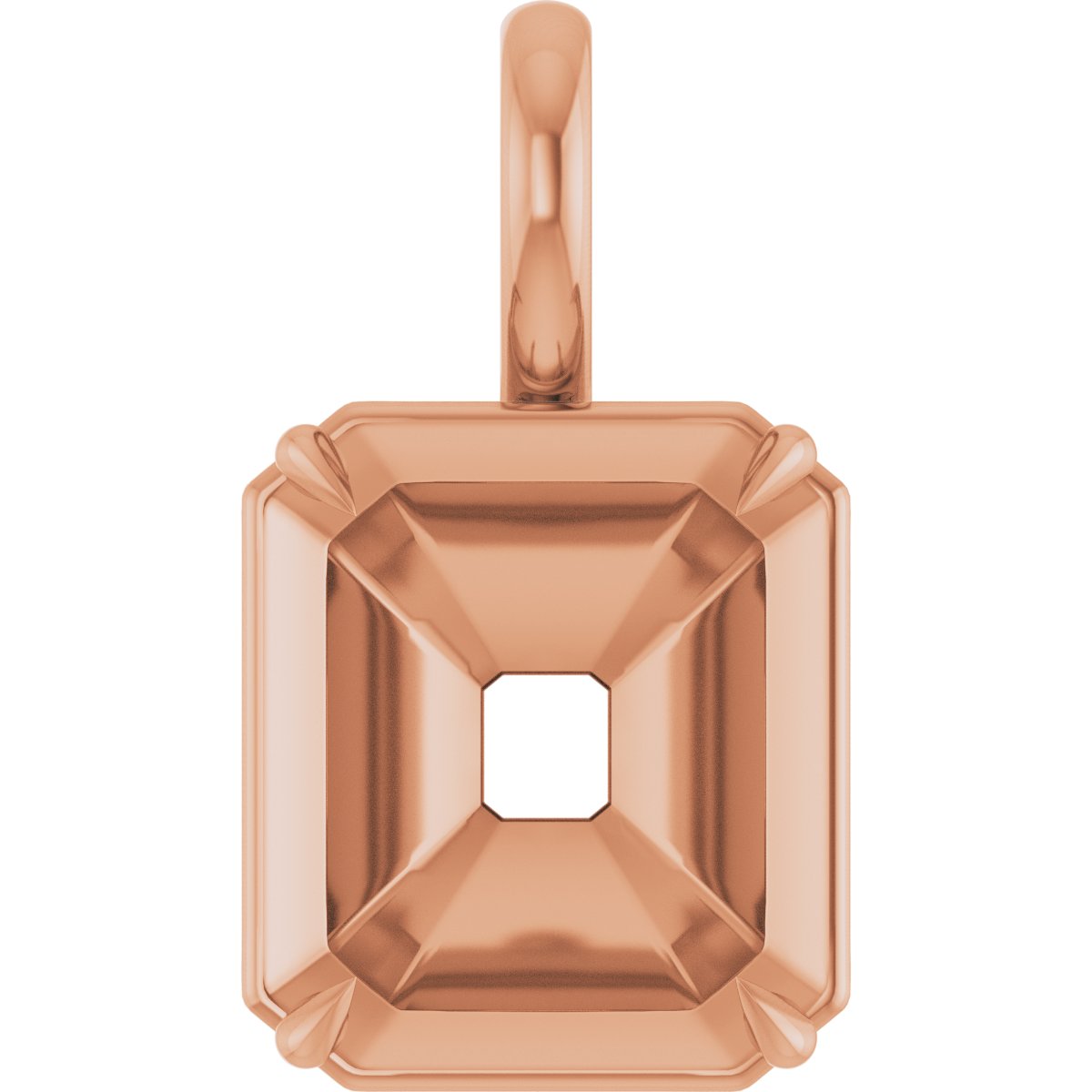 Claw-Prong Solitaire Bezel-Style Pendant