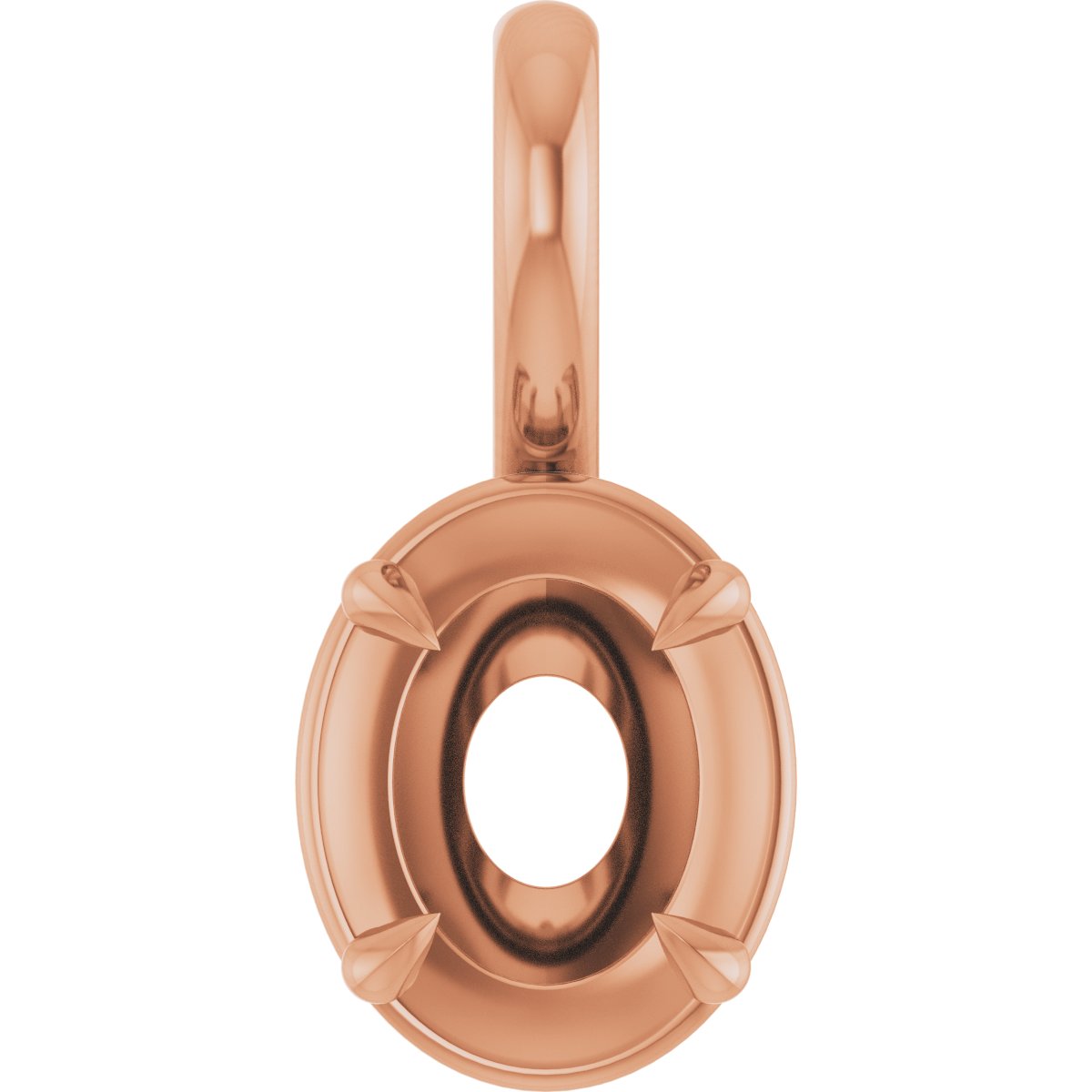 Claw-Prong Solitaire Bezel-Style Pendant