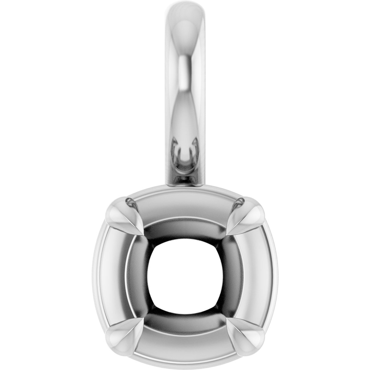 Claw-Prong Solitaire Bezel-Style Pendant