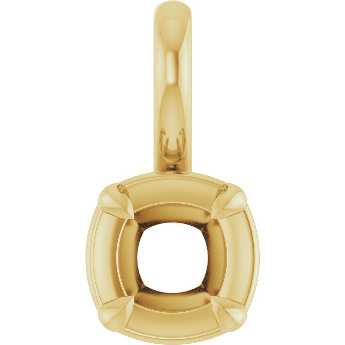 Claw-Prong Solitaire Bezel-Style Pendant