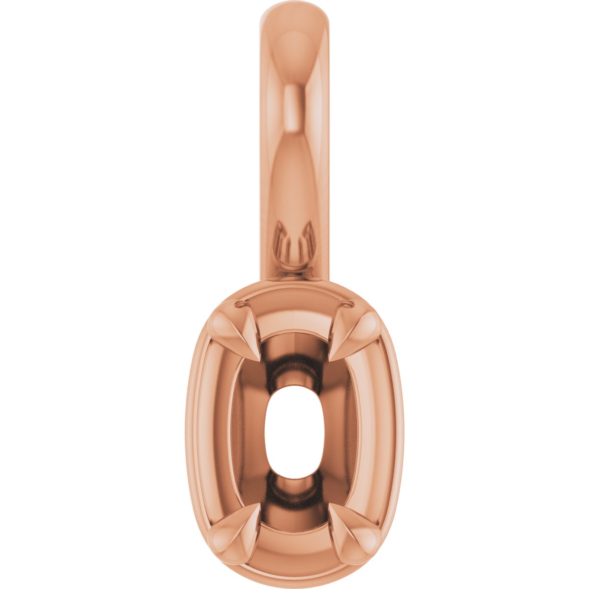 Claw-Prong Solitaire Bezel-Style Pendant