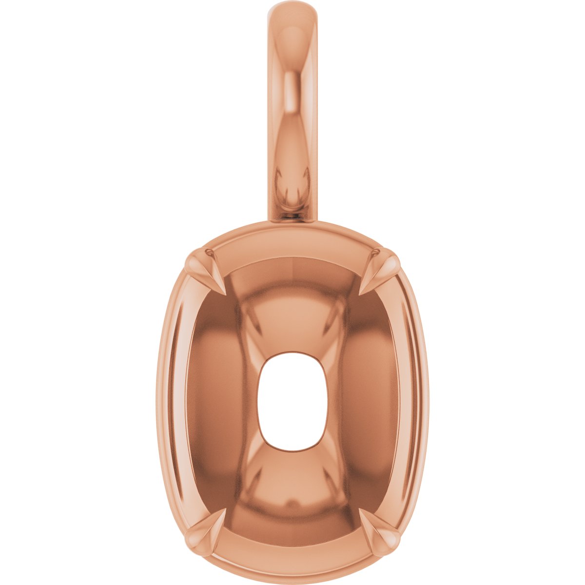 Claw-Prong Solitaire Bezel-Style Pendant
