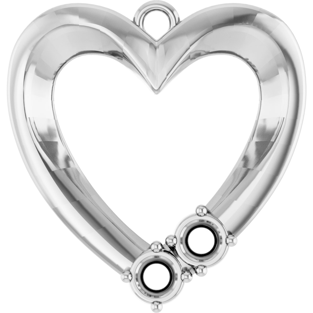 Accented Heart Dangle