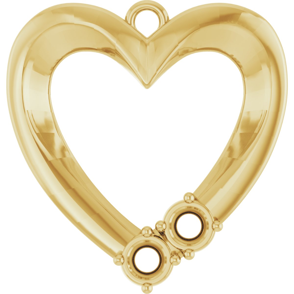 Accented Heart Dangle