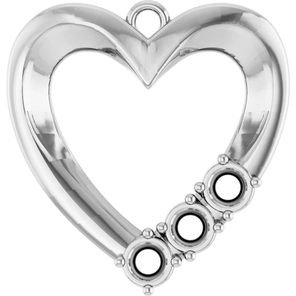 Accented Heart Dangle