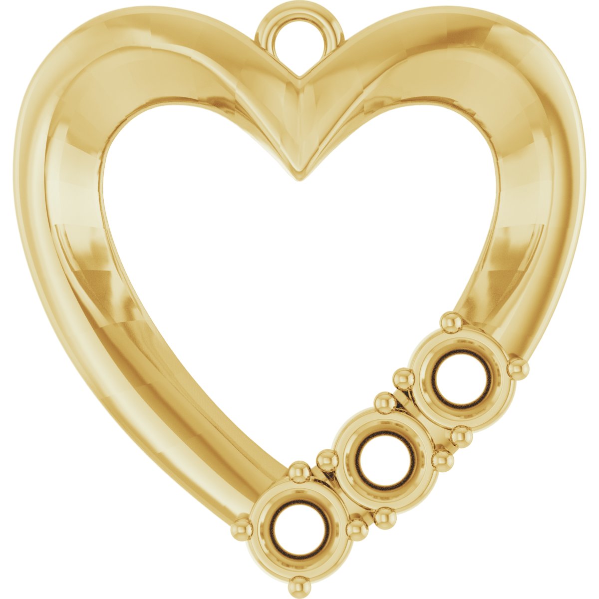 Accented Heart Dangle