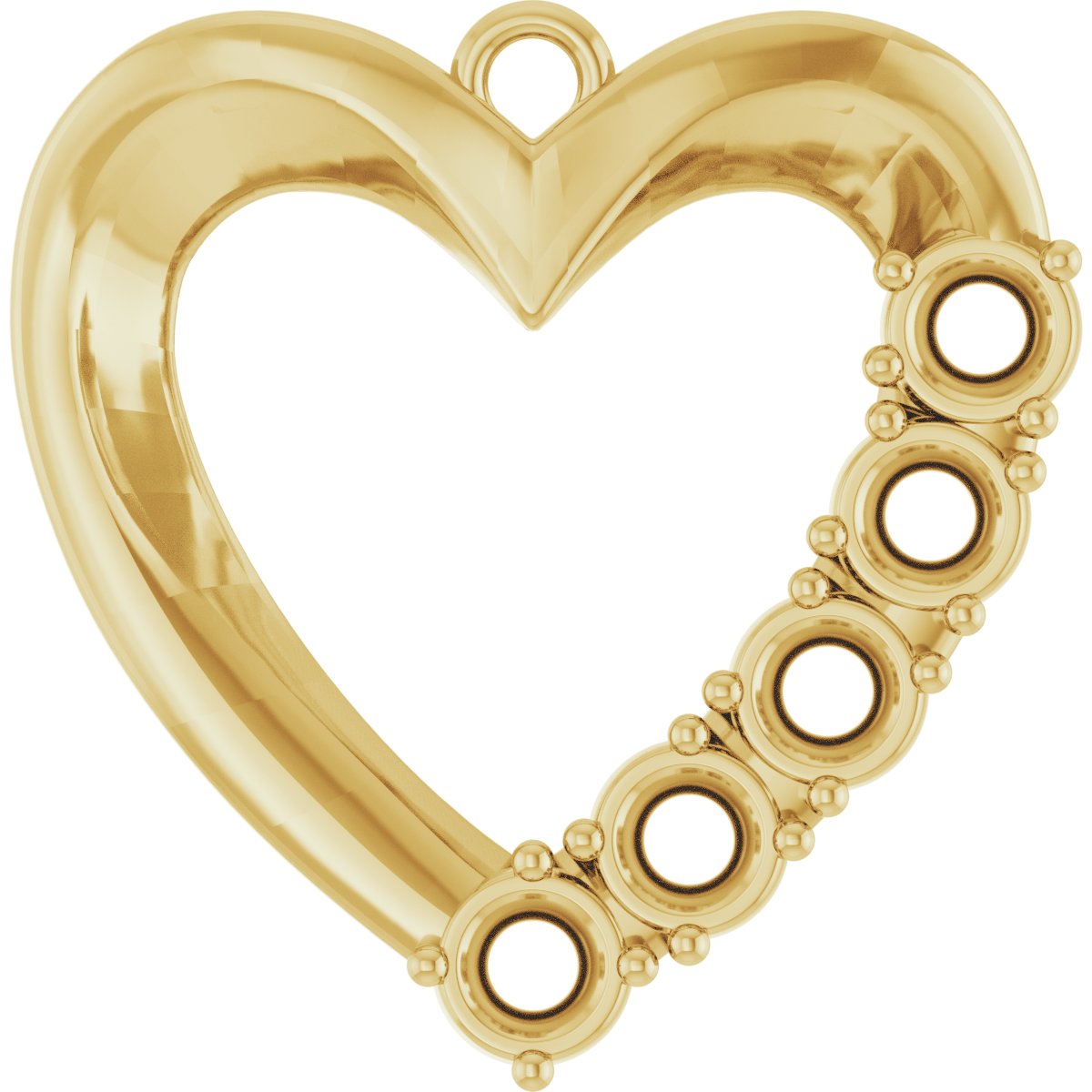 Accented Heart Dangle