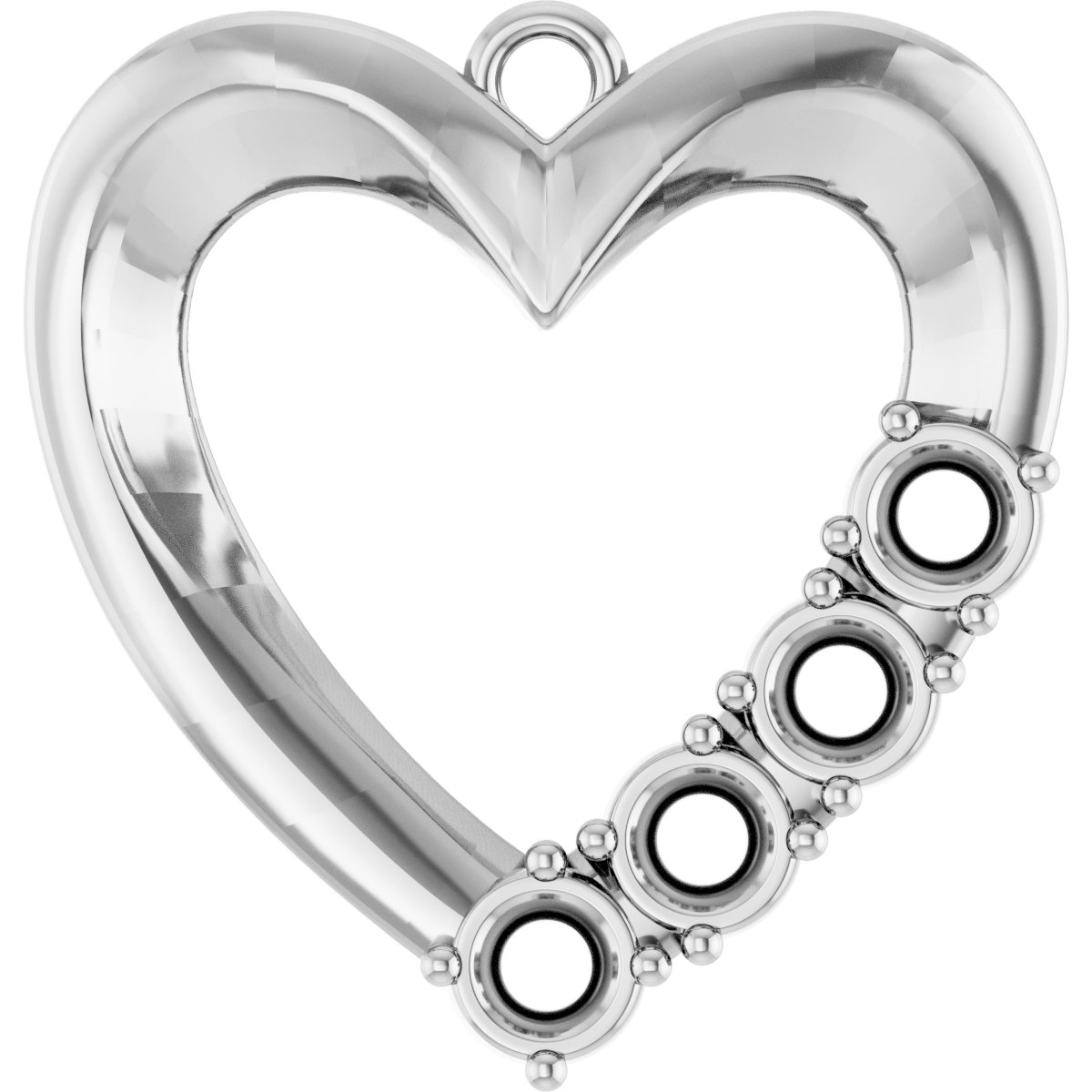 Accented Heart Dangle