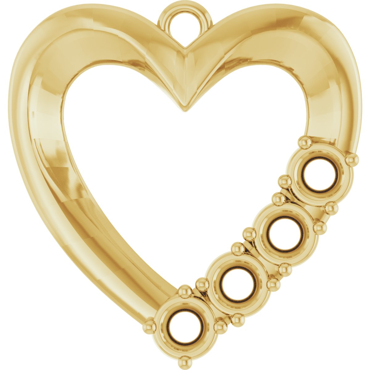 Accented Heart Dangle