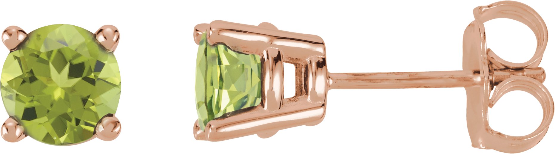 Round 4-Prong Stud Earrings