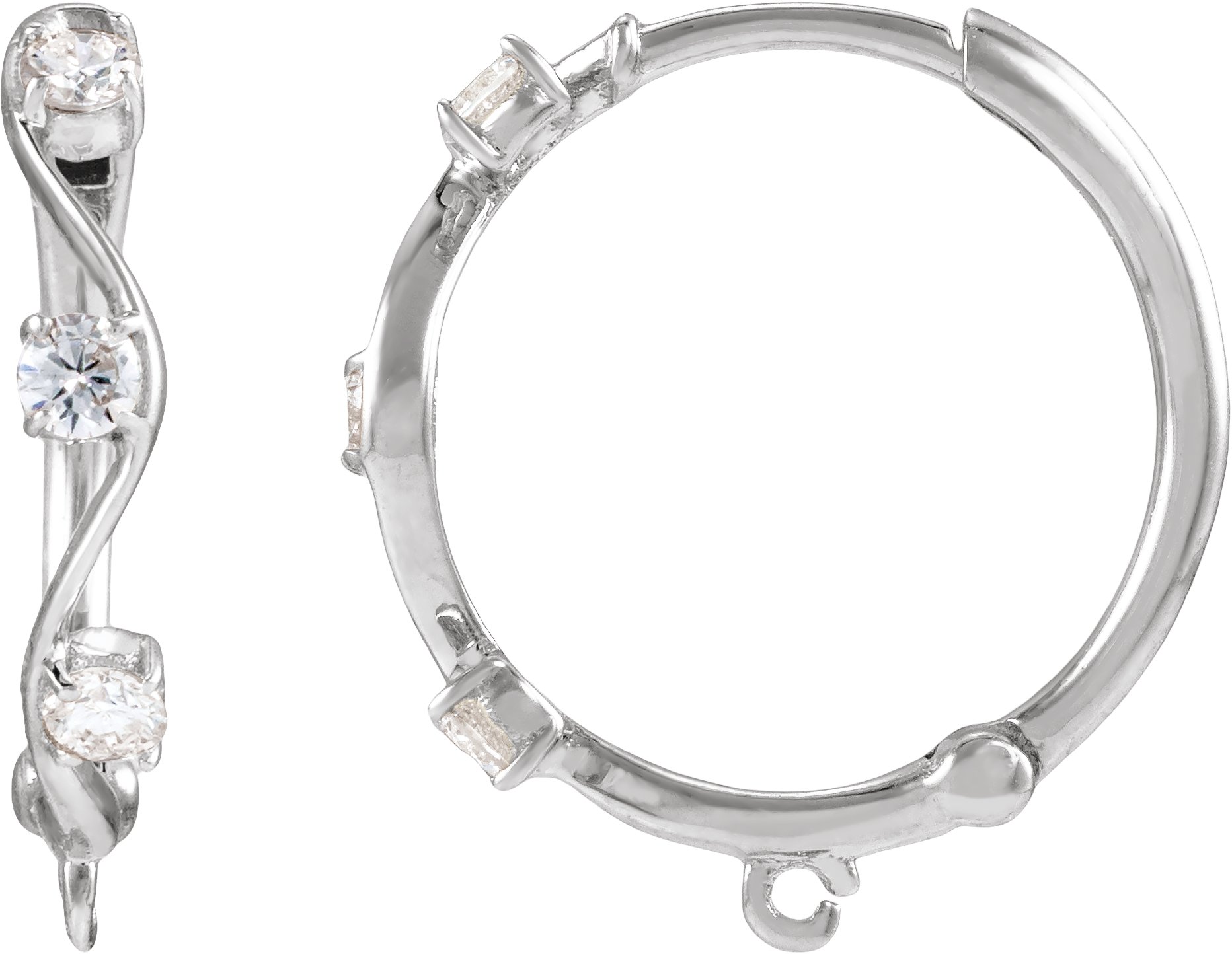 Accented Hoop Earring Top