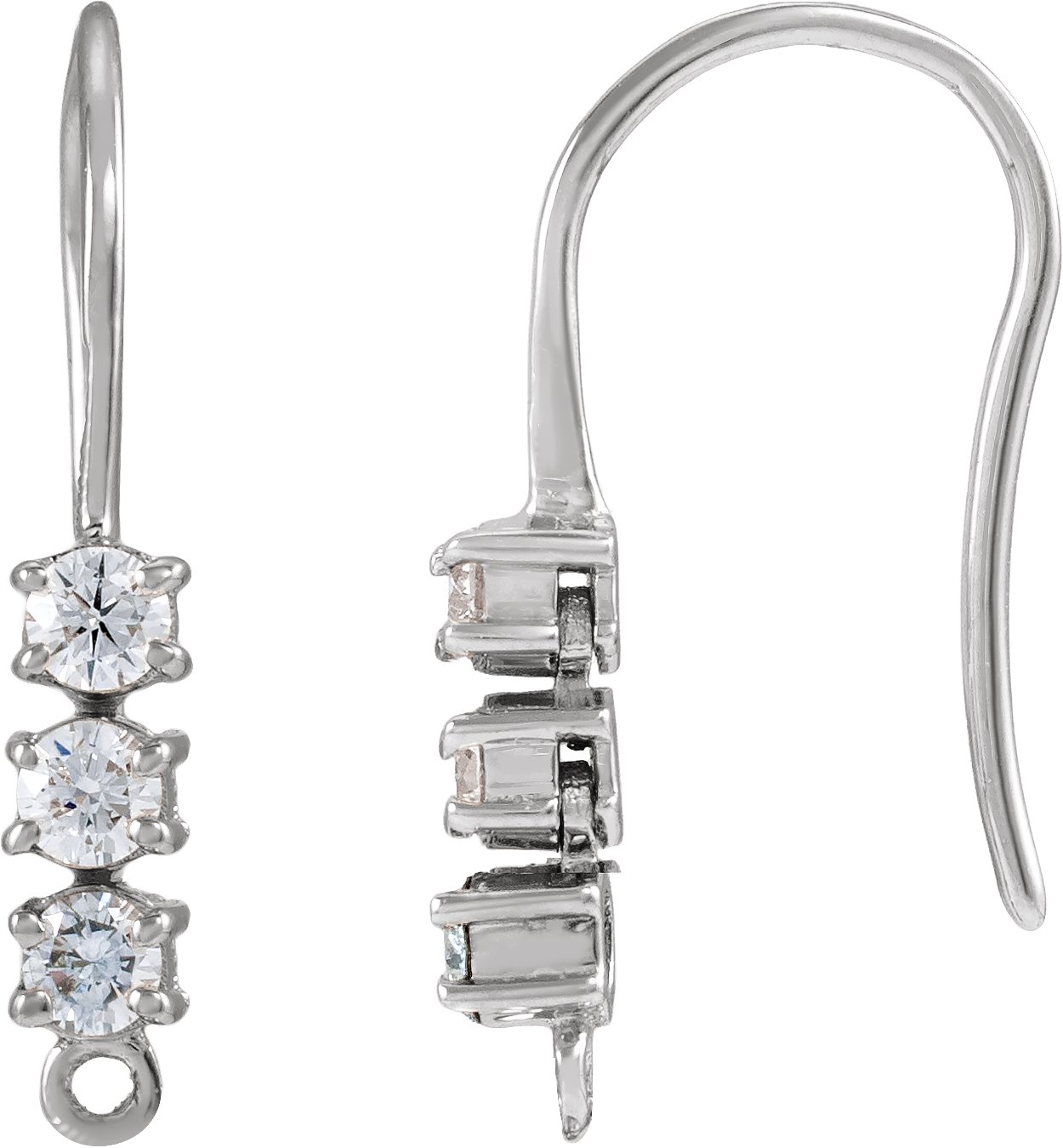 Accented French Wire Earring Top