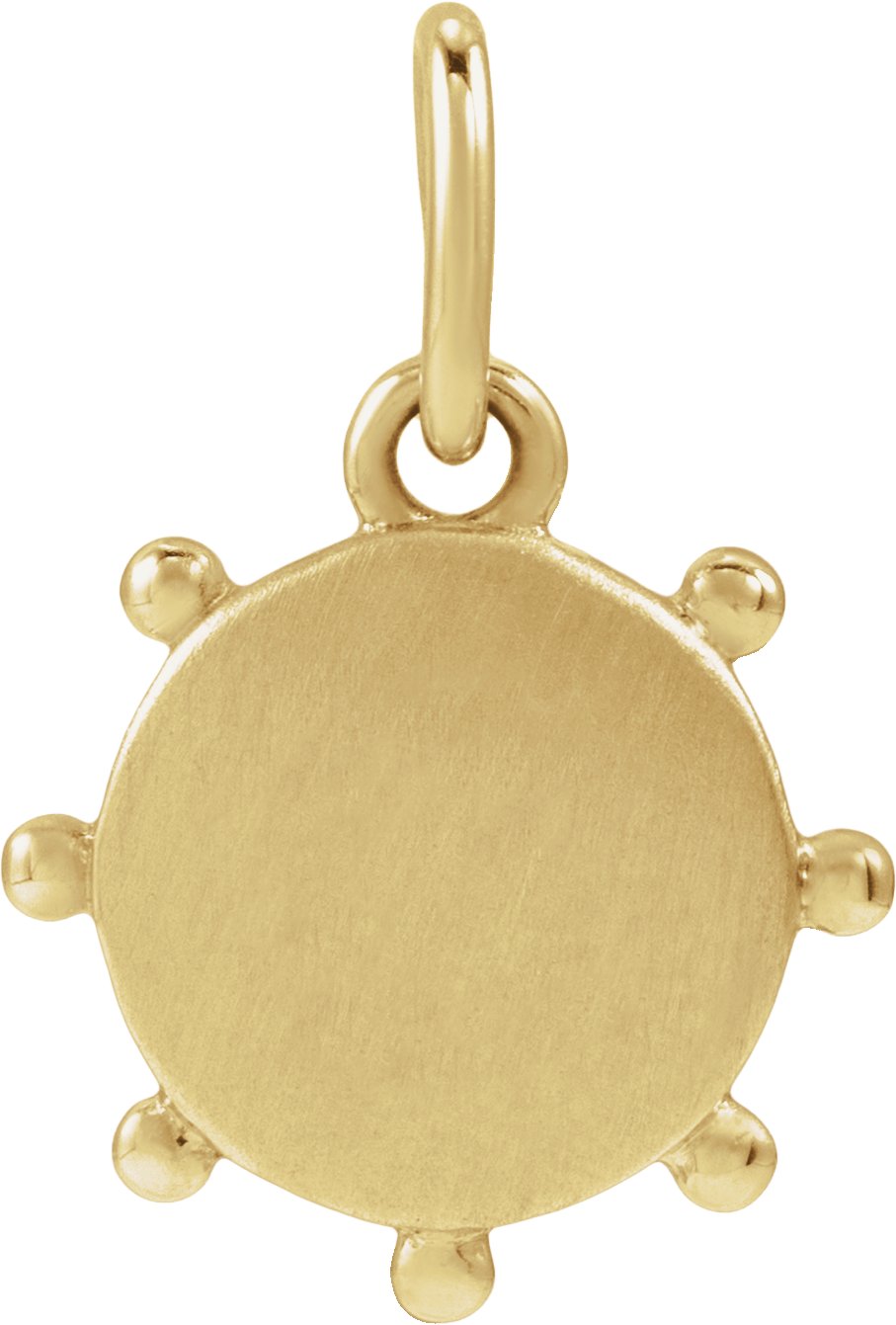 Engravable Beaded Pendant