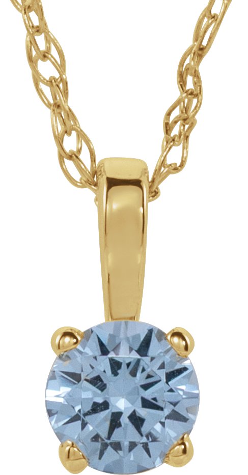 Youth Birthstone Necklace or Pendant
