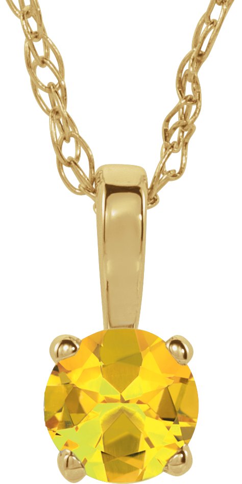 Youth Birthstone Necklace or Pendant