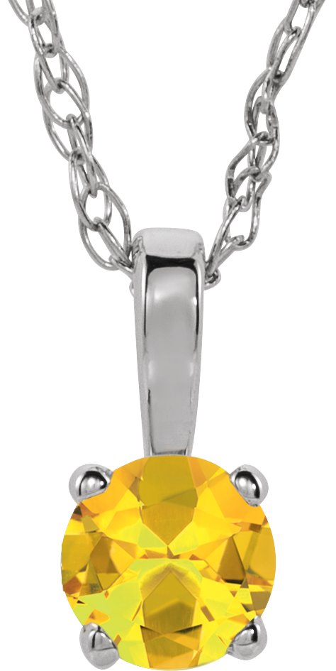 Youth Birthstone Necklace or Pendant
