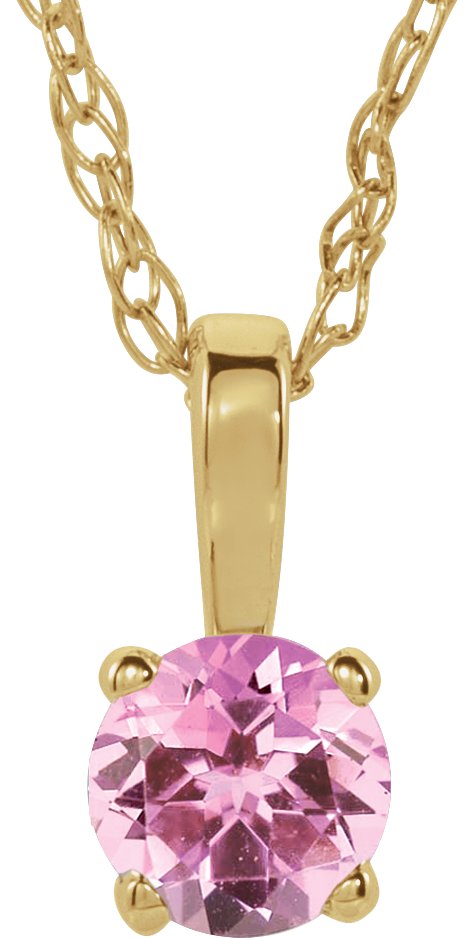 Youth Birthstone Necklace or Pendant