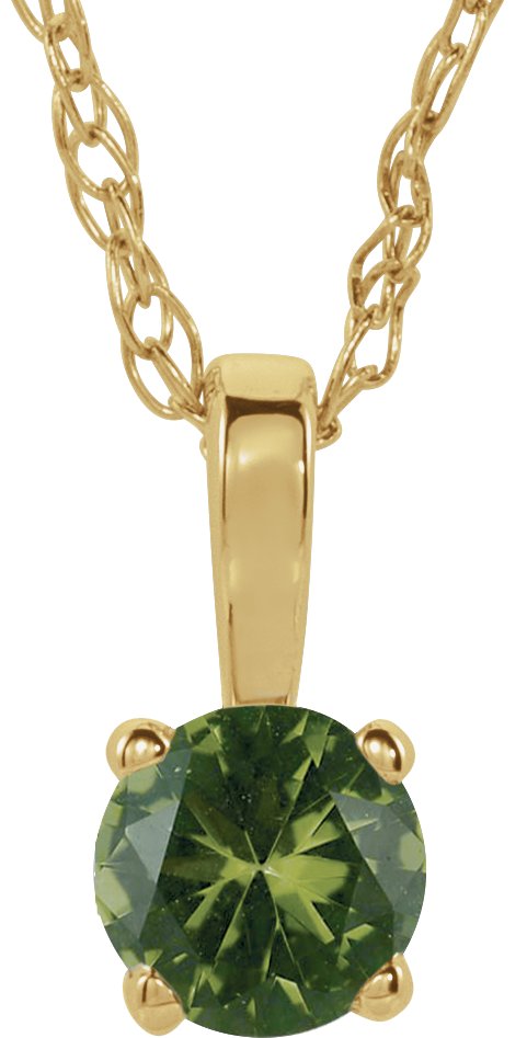 Youth Birthstone Necklace or Pendant