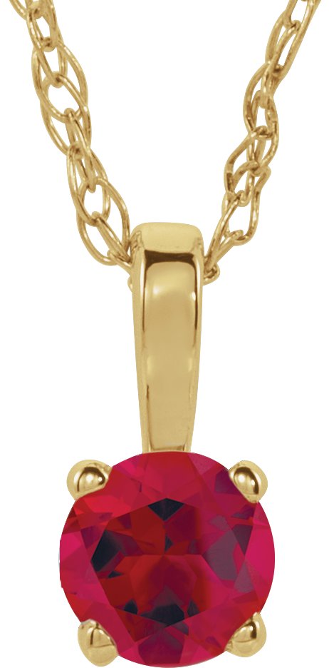 Youth Birthstone Necklace or Pendant