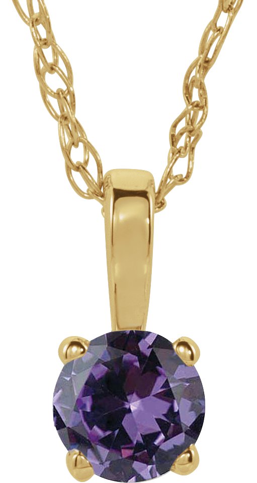 Youth Birthstone Necklace or Pendant