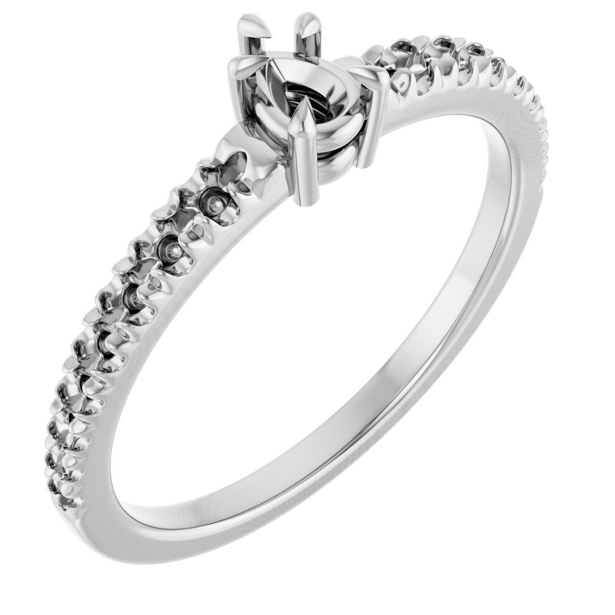 Claw-Prong Accented Ring