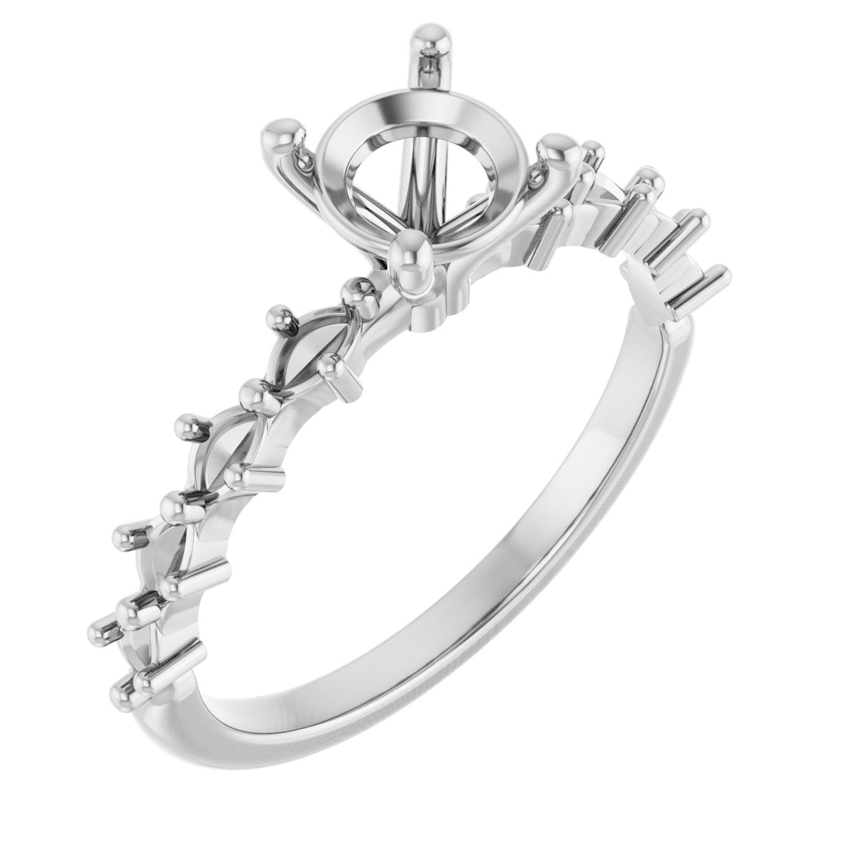 Accented Engagement Ring