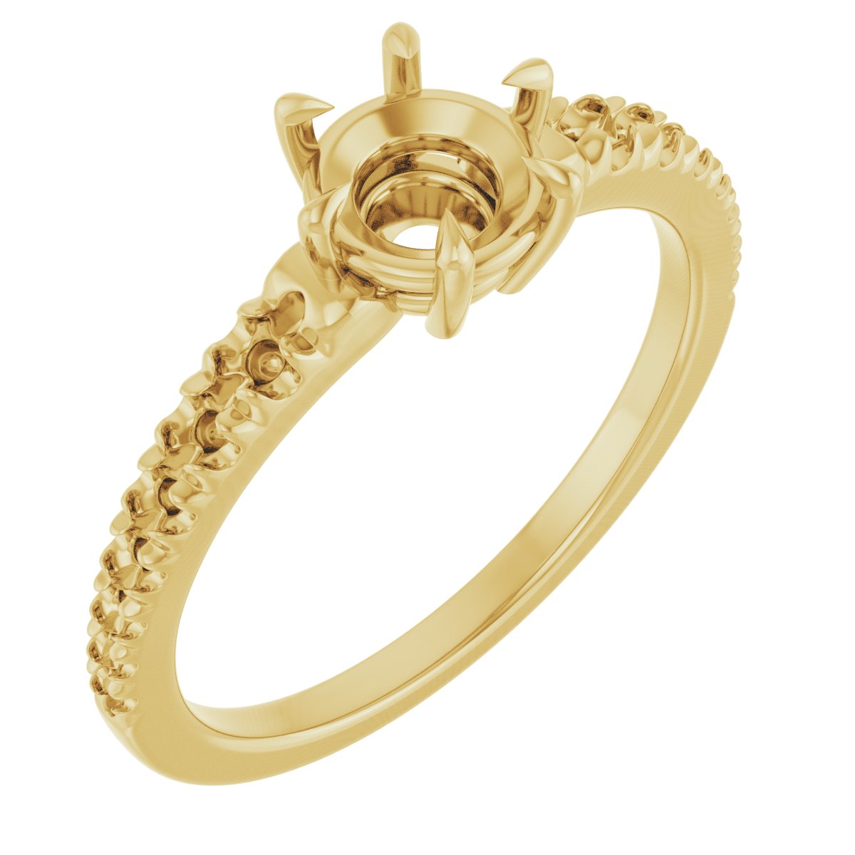 Claw-Prong Accented Ring