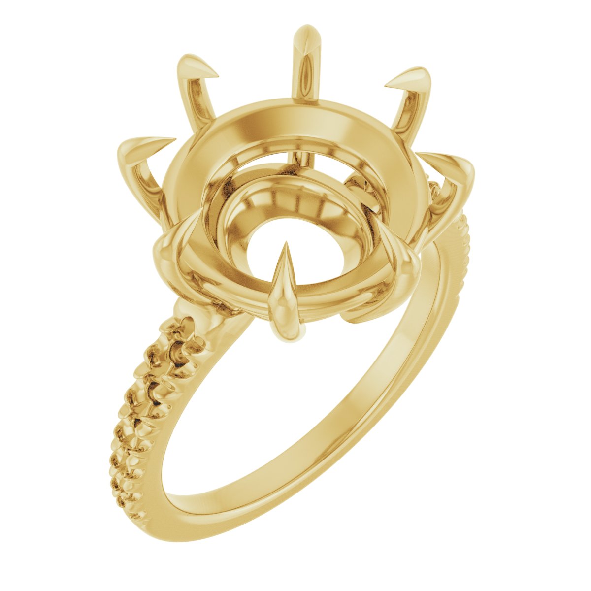 Claw-Prong Accented Ring