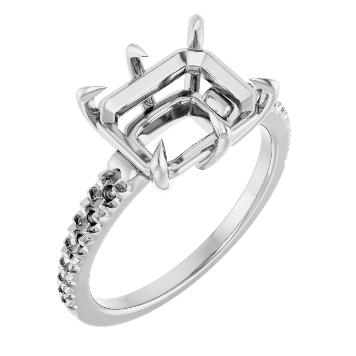 Claw-Prong Accented Ring