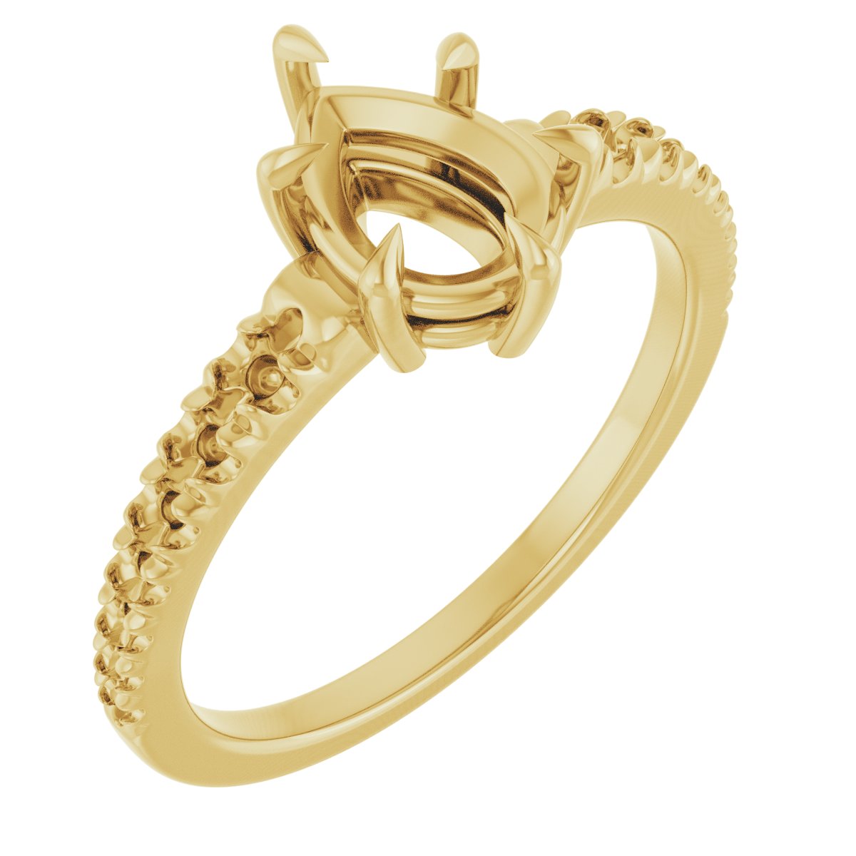 Claw-Prong Accented Ring