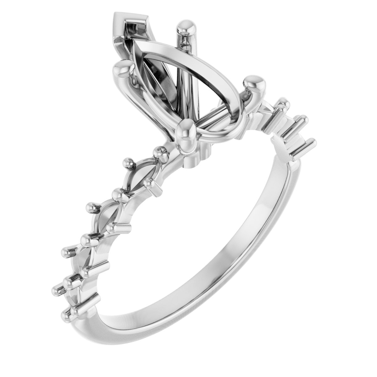 Accented Engagement Ring