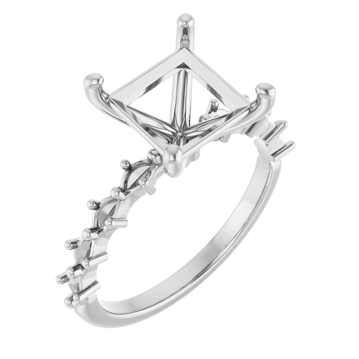 Accented Engagement Ring