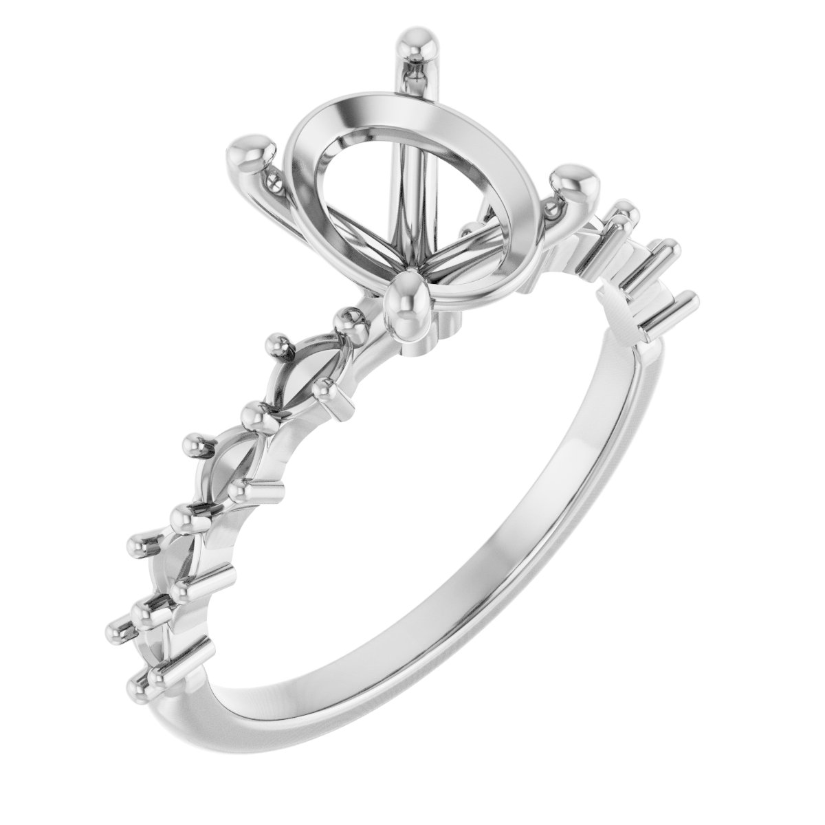 Accented Engagement Ring