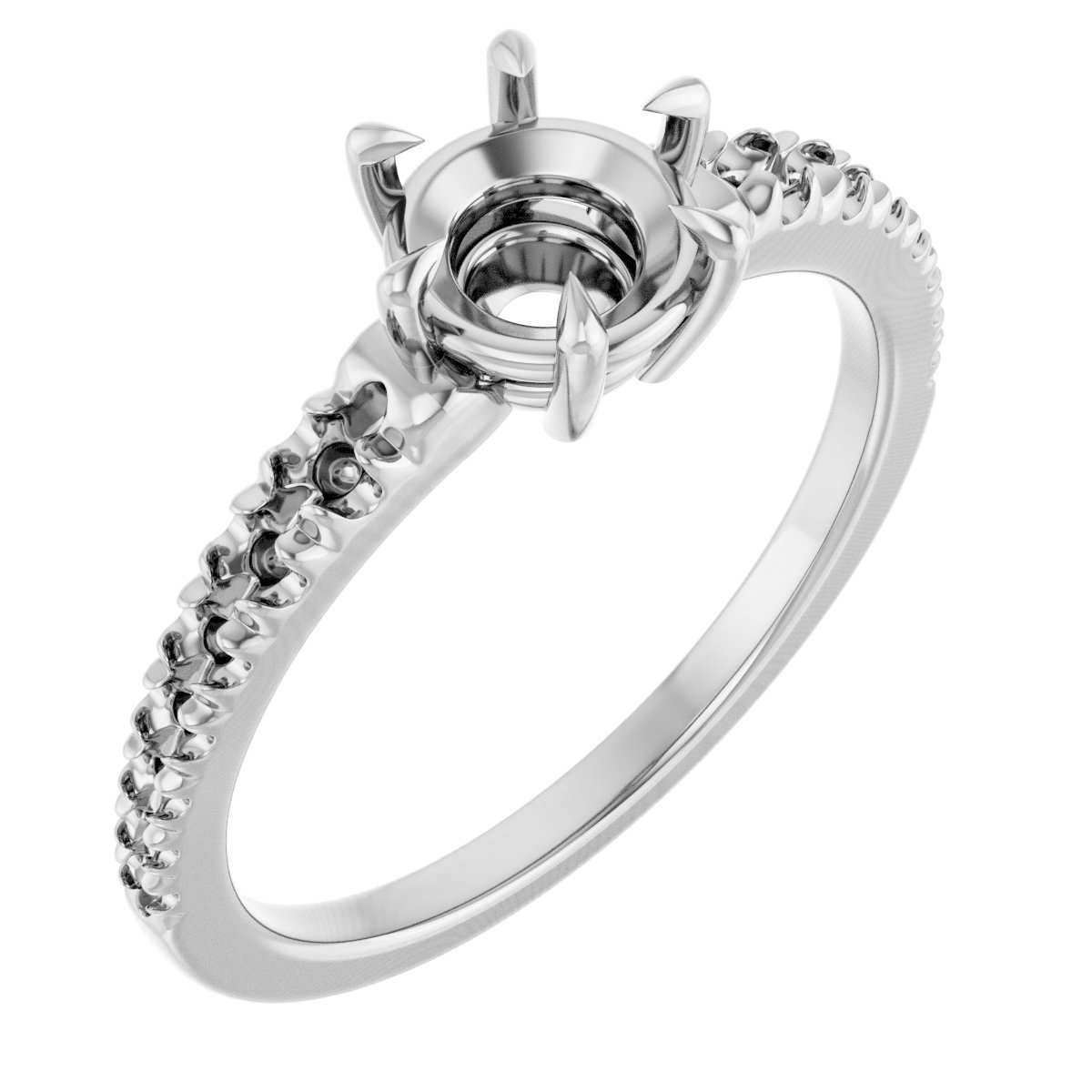 Claw-Prong Accented Ring