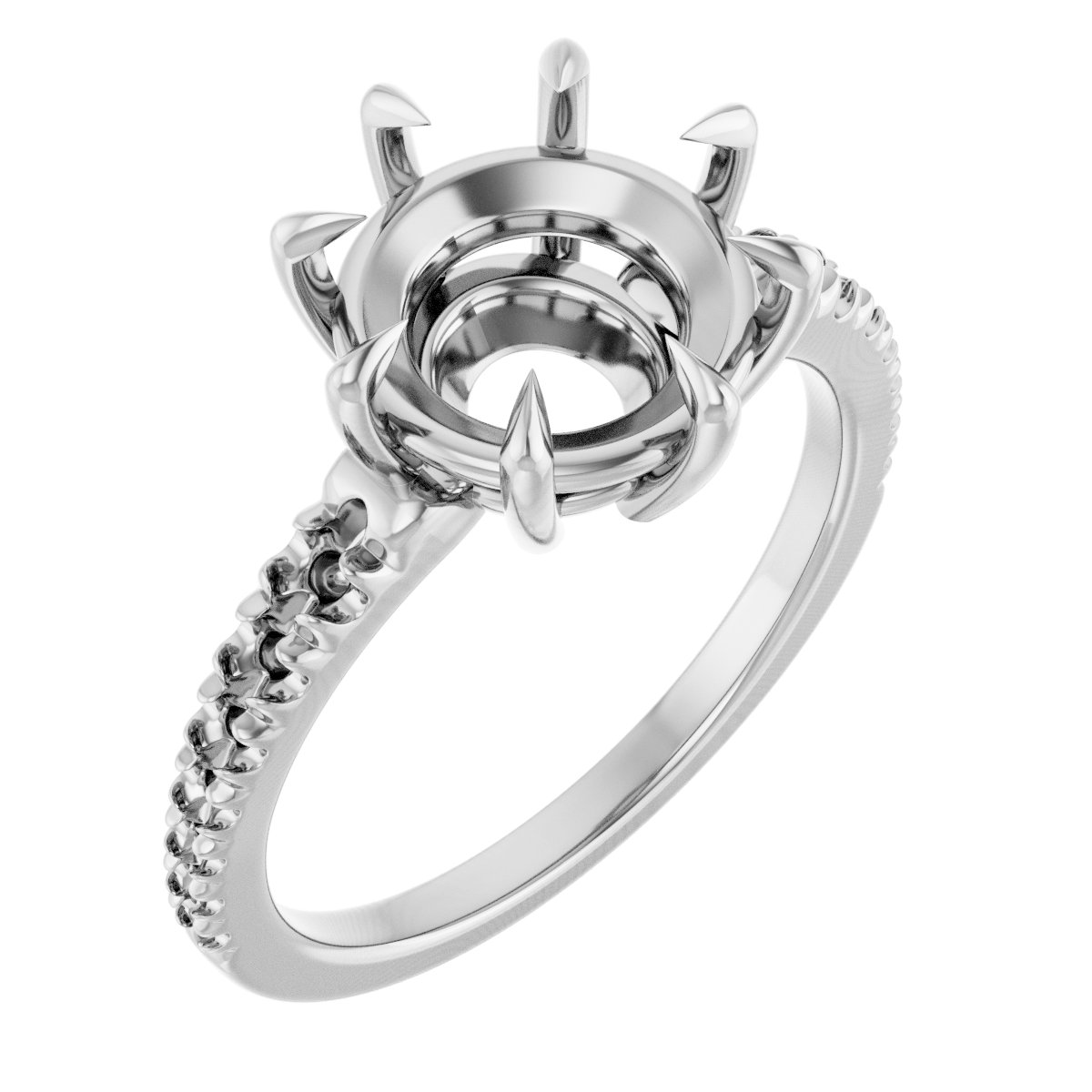 Claw-Prong Accented Ring